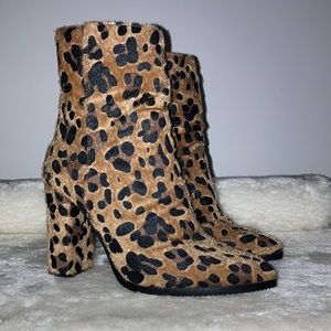 Brand new animal print booties